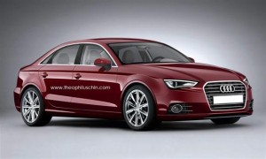 Audi A3 sedán de producción, recreado