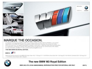 Otra broma de BMW: Royal Edition M3