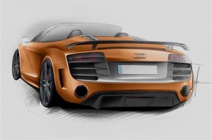 Audi R8 GT Spyder, nuevos bocetos oficiales