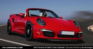 2013 Porsche 911 Turbo Cabrio, ilustración