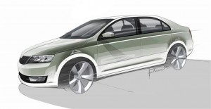 Skoda Rapid, anticipado en nuevos bocetos oficiales