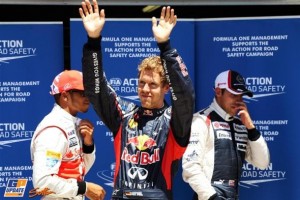 Sebastian Vettel pulveriza la primera posición en Valecia