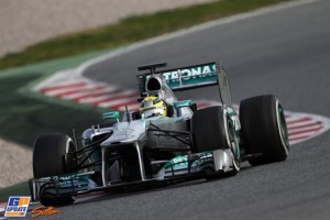 Nico Rosberg lidera los tests en Montmeló