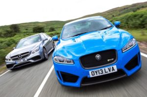 Mercedes E63 AMG vs Jaguar XFR-S