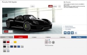 Porsche lanza el configurador del 918 Spyder