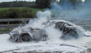 Arde un Mercedes SLR 722 GTB en Alemania