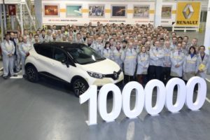 Renault logra 100.000 unidades fabricadas del Captur