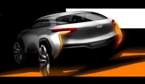 Boceto de lo que será el Hyundai Intrado Concept
