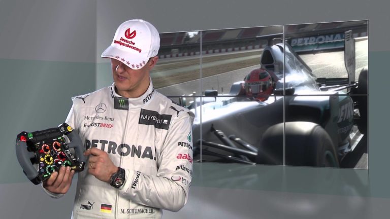 Michael Schumacher nos cuenta las peculiaridades de su volante