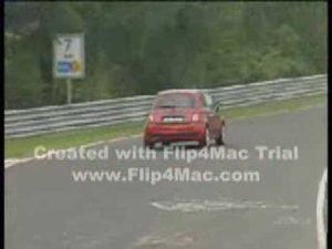 Fiat 500 Abarth, vídeo en Nürburgring