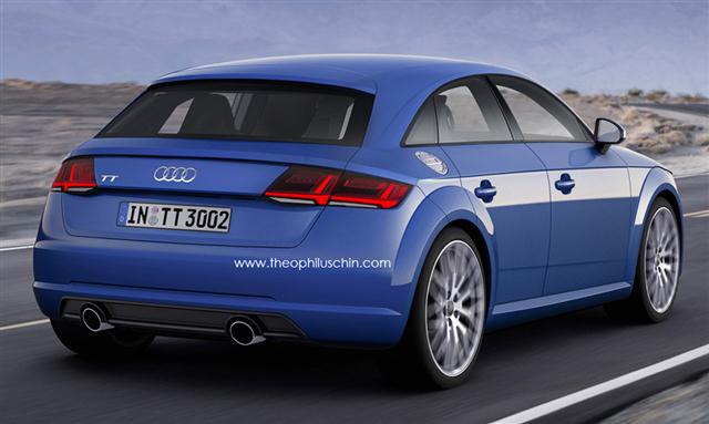 Así sería el Audi TT de 5 puertas 1