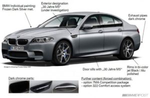 Este sería el BMW M5 30º aniversario