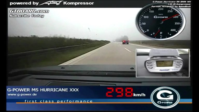 G-Power BMW M5 Hurricane RR, volando en la Autobahn