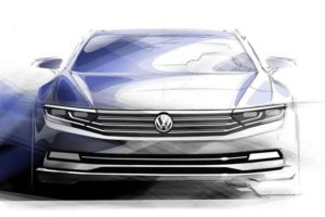 Así son los bocetos oficiales del nuevo Volkswagen Passat