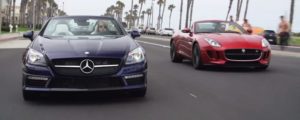 Jaguar F-Type V6 S y Mercedes SLK55 AMG cara a cara