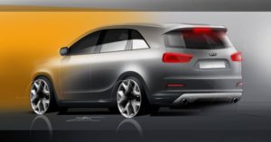 Bocetos del nuevo Kia Sorento 2015
