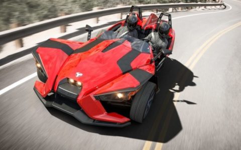 Así de espectacular se muestra el Polaris Slingshot de producción 1