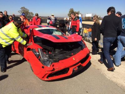 Destrozan un Ferrari 458 Speciale durante un track-day en Sudafrica 3