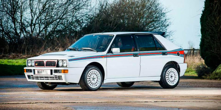 Un Lancia Delta Integrale Martini con 50 km: ¡a subasta!