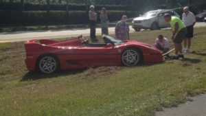Estrellan un Ferrari F50 en Florida