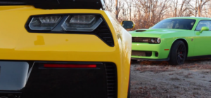 Vídeo: Shelby GT500 vs Dodge Challenger Hellcat vs Chevrolet Corvette Z06