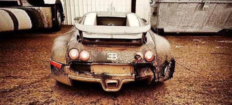 También les pasa a ellos: Un Bugatti Veyron abandonado