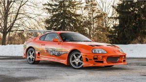 Sale a subasta el Toyota Supra MKIV naranja de «A todo gas 1»