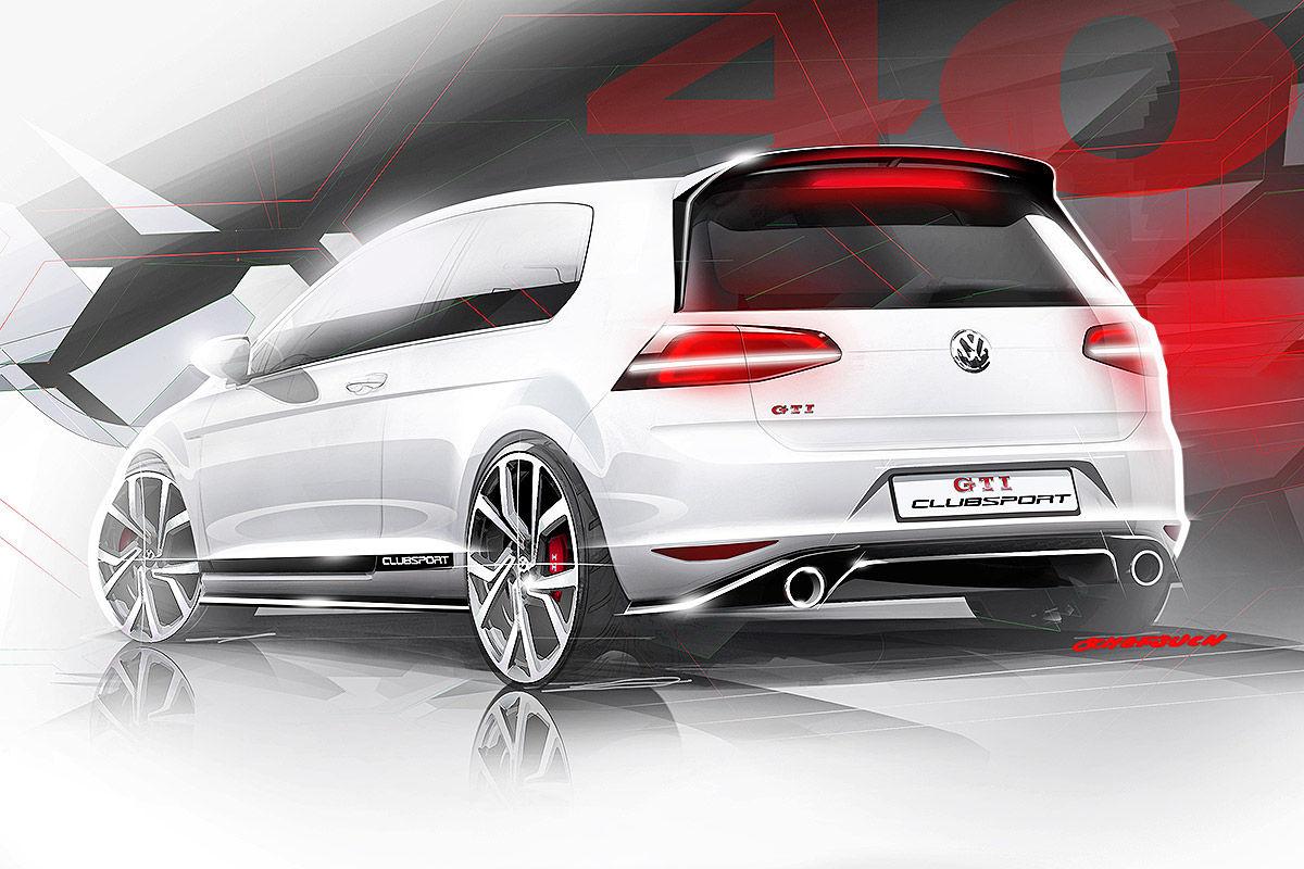 El Volkswagen Golf GTI Clubsport estará en Wörthersee, primeras imágenes oficiales 2