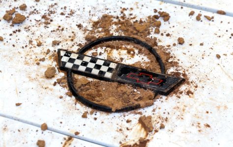 Restoration is underway on the 1-millionth Corvette, a 1992 convertible, that was damaged in the sinkhole that opened up beneath the National Corvette Museum, in Bowling Green, Ky., on Feb. 12, 2014. Completion of the project is scheduled for September.