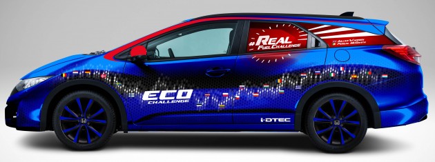 Honda bate un Récord Guiness con el Civic Tourer 1.6 i-DTEC: 2.82l/100 km 1