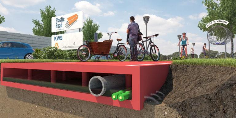 Carreteras hechas con botellas de plástico recicladas… ¡que duran tres veces más!