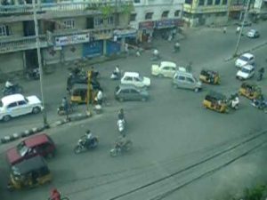 El tráfico urbano de la India