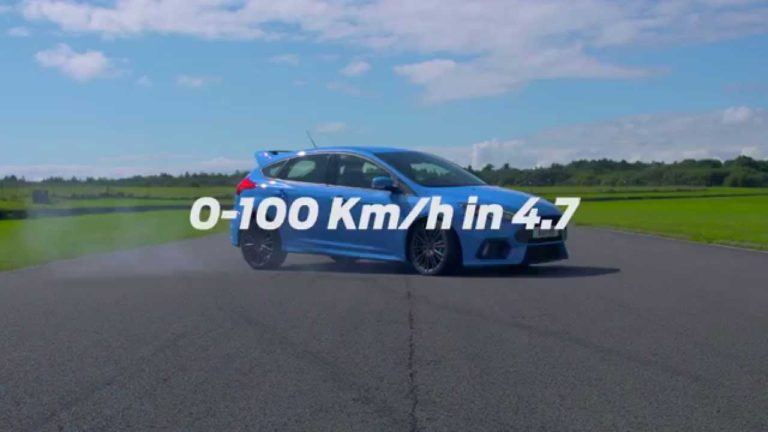 Vídeo: Así acelera el Ford Focus RS, 0-100 km/h en 4,7 segundos