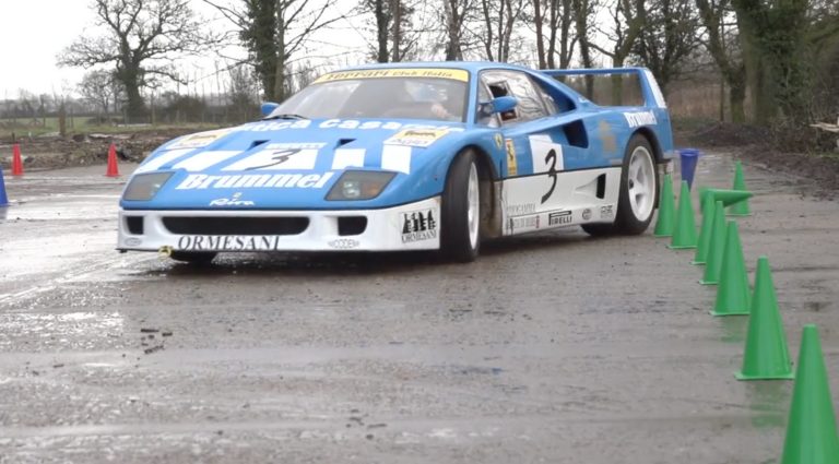 Vídeo: ¡Nos sobra el dinero! una gymkhana con un Ferrari F40 GT