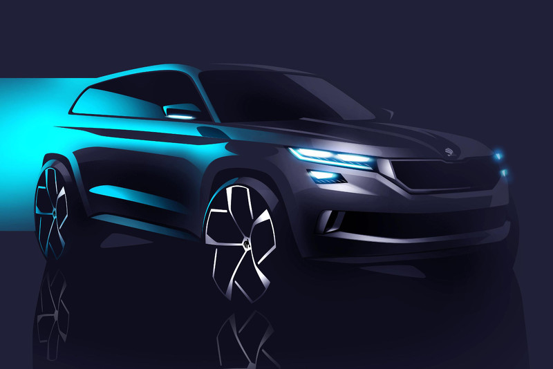 Nuevo anticipo oficial del Skoda VisionS