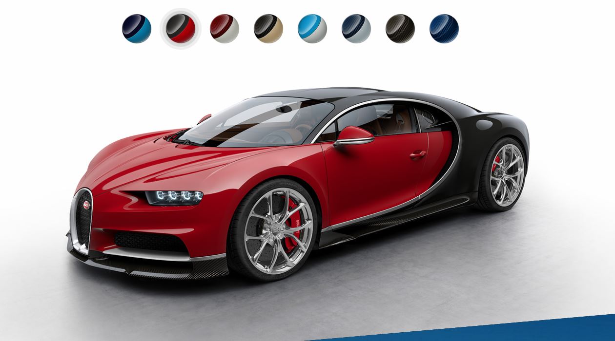 Cambia el color de tu Bugatti Chiron en el nuevo configurador online 1