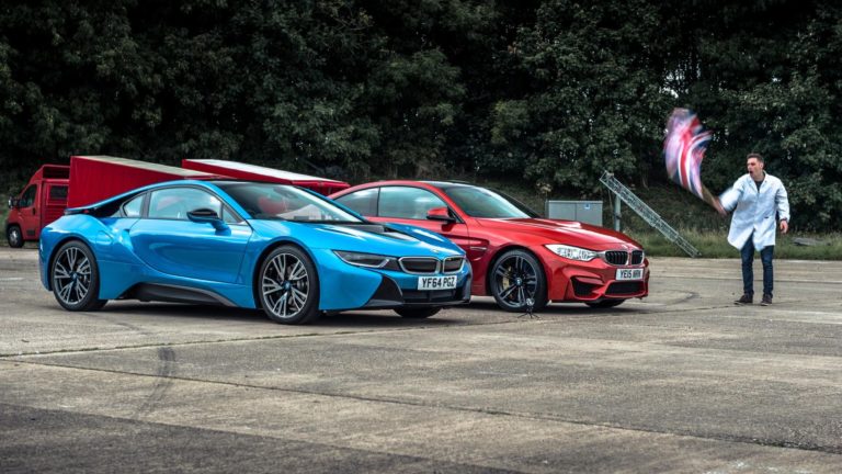 Vídeo: BMW M4 contra el BMW i8, frente a frente, ¿cuál es el vencedor?