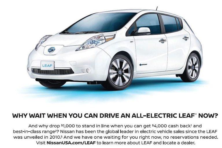 Nissan le declara la guerra a Tesla con el Leaf en Estados Unidos