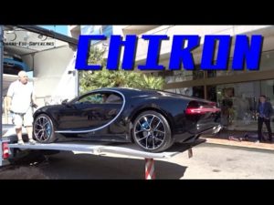 Vídeo: uno de los primeros Bugatti Chiron en llegar al concesionario, con sonido incluido