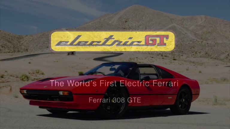 Un Ferrari 308 GTS que fue pasto de las llamas y vuelve en forma de eléctrico