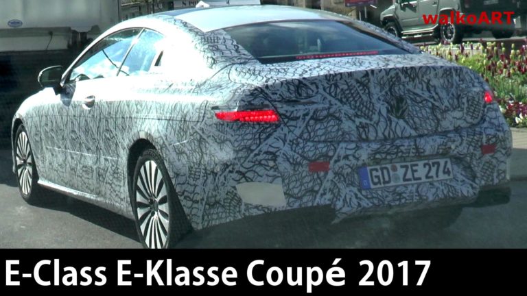 El Mercedes Clase E Coupé se deja ver en movimiento, lo veremos este año