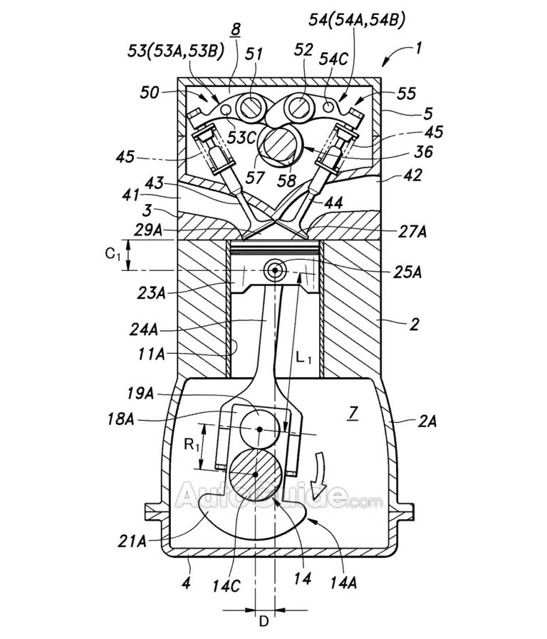 Honda patenta un motor con diferentes cilindradas