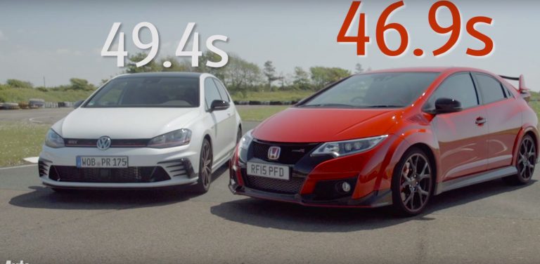 ¿El Honda Civic Type R es más rápido que el Volkswagen Golf GTI Clubsport? AutoExpress afirma que sí