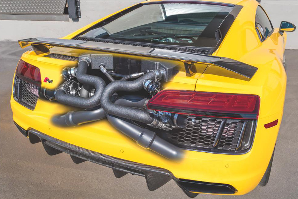 El Audi R8 Plus Underground Racing recibe un kit Twin-Turbo y entrega... ¡2.200 CV de potencia! 4