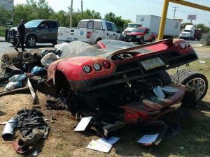 Espectacular accidente de un Koenigsegg CCX Custom Vision valorado en 1,2 millones de euros