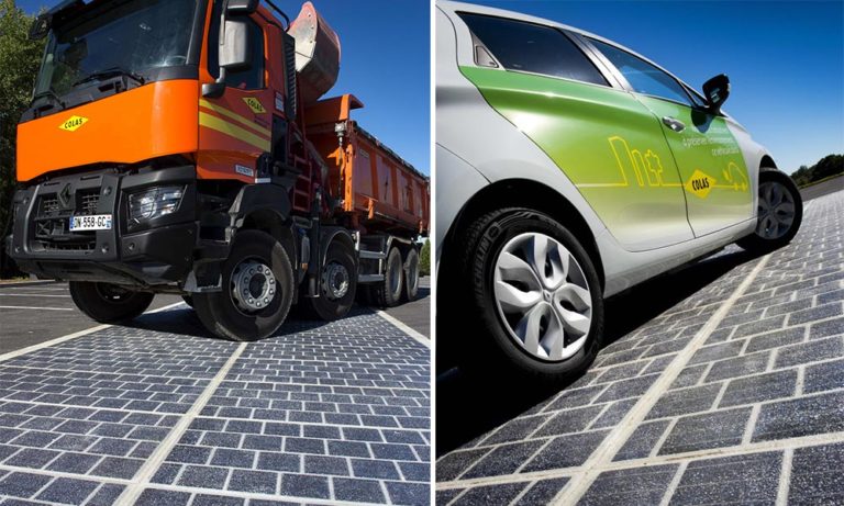 La carretera alimentada con energía solar ya es una realidad y está en Francia