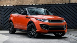 El Range Rover Evoque Cabrio de Kahn sigue siendo de color naranja