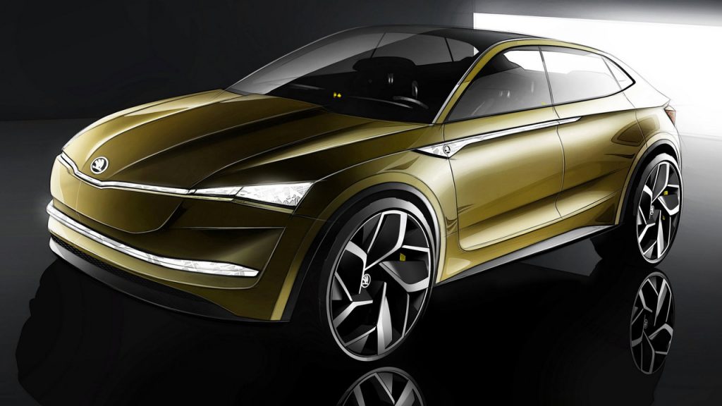 Skoda Vision E Concept, primeros bocetos oficiales