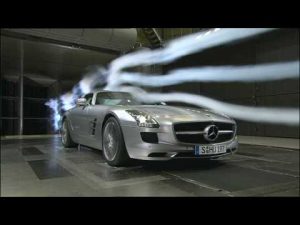 En el túnel de viento: Mercedes SLS AMG Gullwing