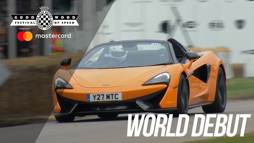 Vídeo: así se mueve y suena el nuevo McLaren 570S Spider, debut en Goodwood